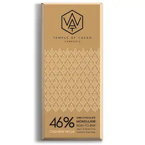 46% Cashew Mylk Dark Chocolate - Wat Chocolate