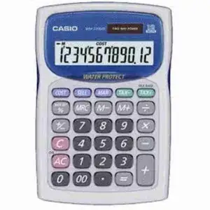 White Water Protected and Dust-Proof Big Calculator - Casio