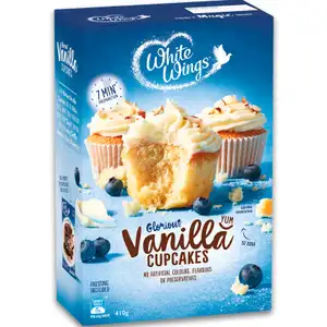 Glorious Vanilla Cupcakes - White Wings - White Wings