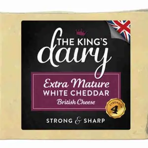 Extra Mature White Cheddar British Cheese - The King's Dairy