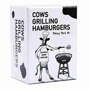 Cows Grilling Hamburgers