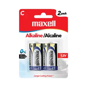 Alkaline Battery C Size (1.5V) - Maxell