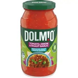 Tomato, Onion & Roast Garlic Reduced Salt Pasta Sauce - Dolmio
