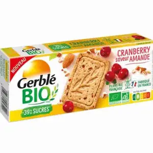 Organic Cranberry Almond Biscuits - Gerblé