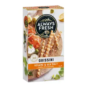 Grissini Sesame & Sea Salt Italian Bread Sticks - Always Fresh