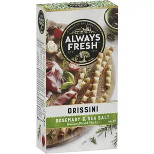 Grissini Rosemary & Sea Salt Italian Bread Sticks - Always Fresh