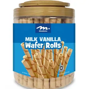 Wafer Rolls Milk Vanilla Flavour - Meadows - Meadows
