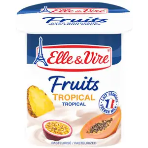 Tropical Fruits Yogurt - Elle & Vire