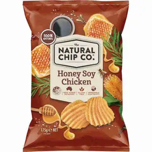 Honey Soy Chicken Flavoured Potato Chips - The Natural Chip Co.