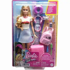 Doll & Travel Set with Puppy - Barbie