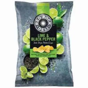 Deli Style Potato Chips Lime & Black Pepper - Red Rock Deli