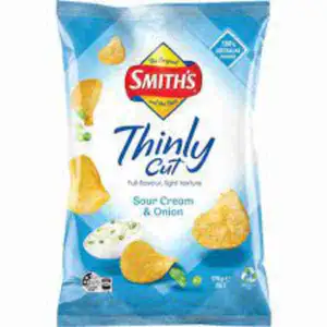 Sour Cream & Onion Thinly Cut Chips - Smith's