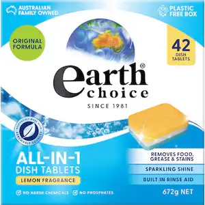 All-In-1 Dish Tablets Lemnon Fragrance- Earth Choice - Earth Choice