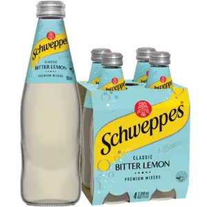 Bitter Lemon Glass Bottle Pack - Schweppes