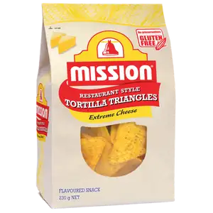 Gluten Free Extreme Cheese Tortilla Triangles - Mission