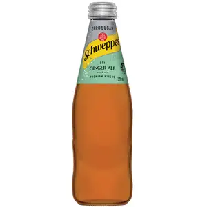 Dry Ginger Ale Zero Sugar Glass Bottle - Schweppes