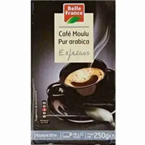 Pure Arabica Espresso Ground Coffee - Belle France