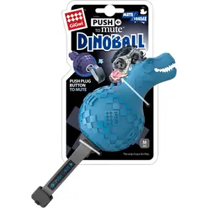 Push To Mute Dinoball Blue - Gigwi