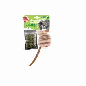 Refillable Catnip White Mouse - Gigwi