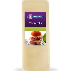 Mozzarella Cheese Block 22% - Emborg