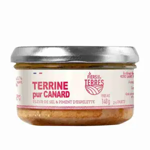 Terrine Pure Duck Salt Flower And Espelette Pepper - Fiers Terres
