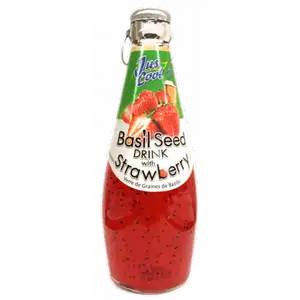 Basil Seed Drink With Strawberry - Jus Cool