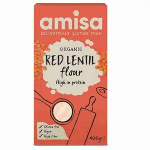 Organic Red Lentils Flour - Amisa