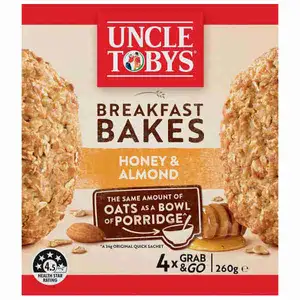 Honey & Almond Breakfast Bakes - Uncle Tobys