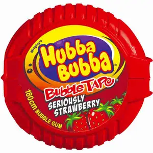 Seriously Strawberry Bubble Gum Tape - Hubba Bubba