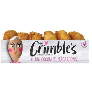 Gluten Free 6 Big Coconut Macaroons - Mrs Crimble's