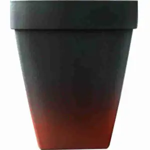 Santorini Biodegradable Square Pot (Galaxy Red) - Baba