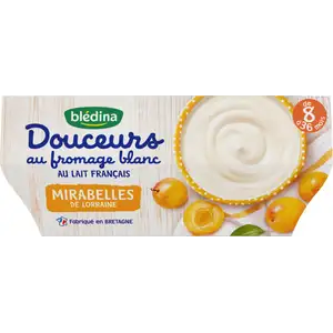 Sweet Mirabelle Cottage Cheese from 8 Months - Blédina