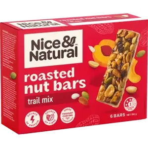 Trail Mix Raoted Nut Bars - Nice & Natural