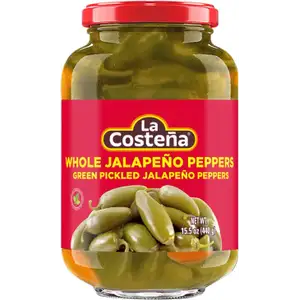 Whole Green Pickled Jalapeño Peppers - La Costeña