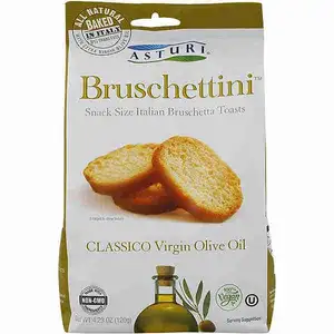 Bruschettini Italian Bruschetta Toasts Classico Virgin Olive Oil - Asturi