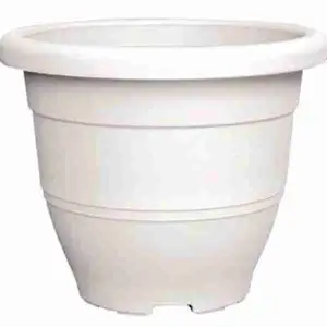 Biodegradable Elegant Series Flower Pot (White) - Baba