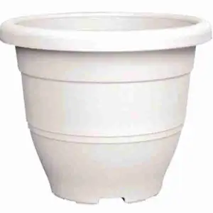 Biodegradable Elegant Series Flower Pot (White) - Baba