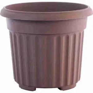 Biodegradable Romanesque Series Flower Pot (Brown) - Baba