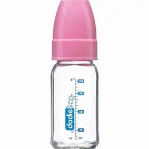 Baby Glass Bottle Pink 120ml 0-6m - Dodie