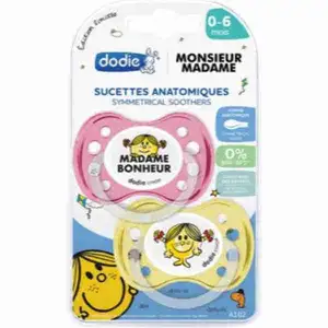 Symmetric Soother Happy for 0-6m - Dodie