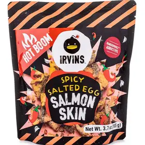 Spicy Salted Egg Salmon Skin - Irvins
