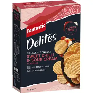 Sweet Chilli & Sour Cream Crinkle Cut Snacks - Fantastics