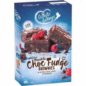 Double Choc Fudge Brownie - White Wings