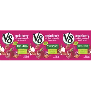 Apple Berry Fruit & Veggie Juice No Added Sugar - V8