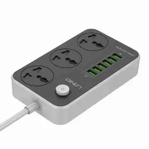 Power Strip with socket x3 & USB Plug x6 - Ldnio