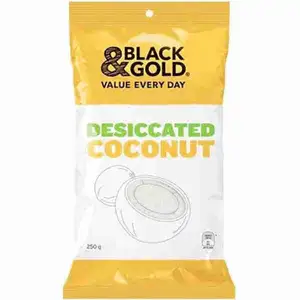 Desiccated Coconut - Black & Gold