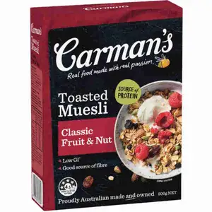 Toasted Muesli Classic Fruit & Nut - Carman's