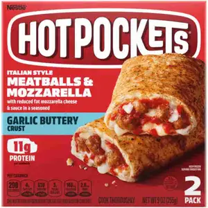 Italian Style Meatballs & Mozzarella (Garlic Buttery Crust) - Hotpockets
