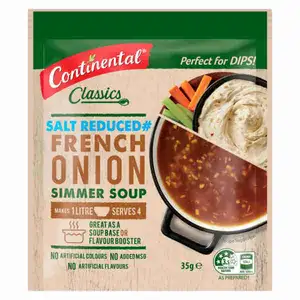 Salt Reduced French Onion Simmer Soup - Continental