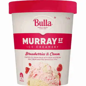 Strawberries & Cream Ice Cream - Bulla
